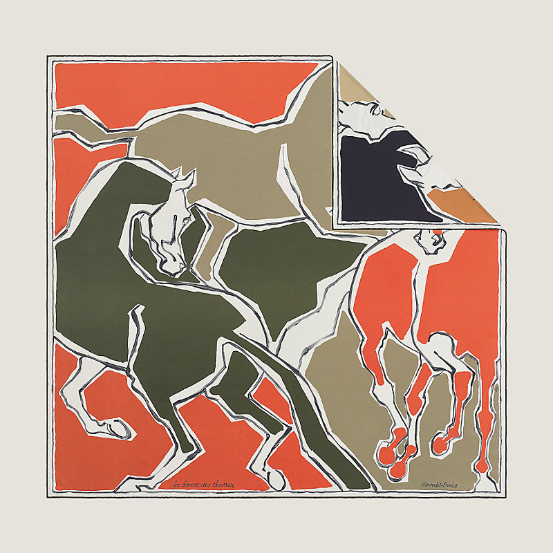 La Danse des Chevaux double face scarf 90 | Hermès Belgium